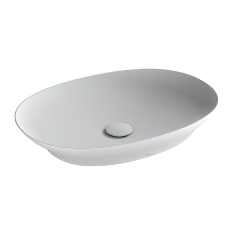 Toto KIWAMI OVAL VESSEL LAVATORY CLEAN MATTE WHITE LT474MT#CMW